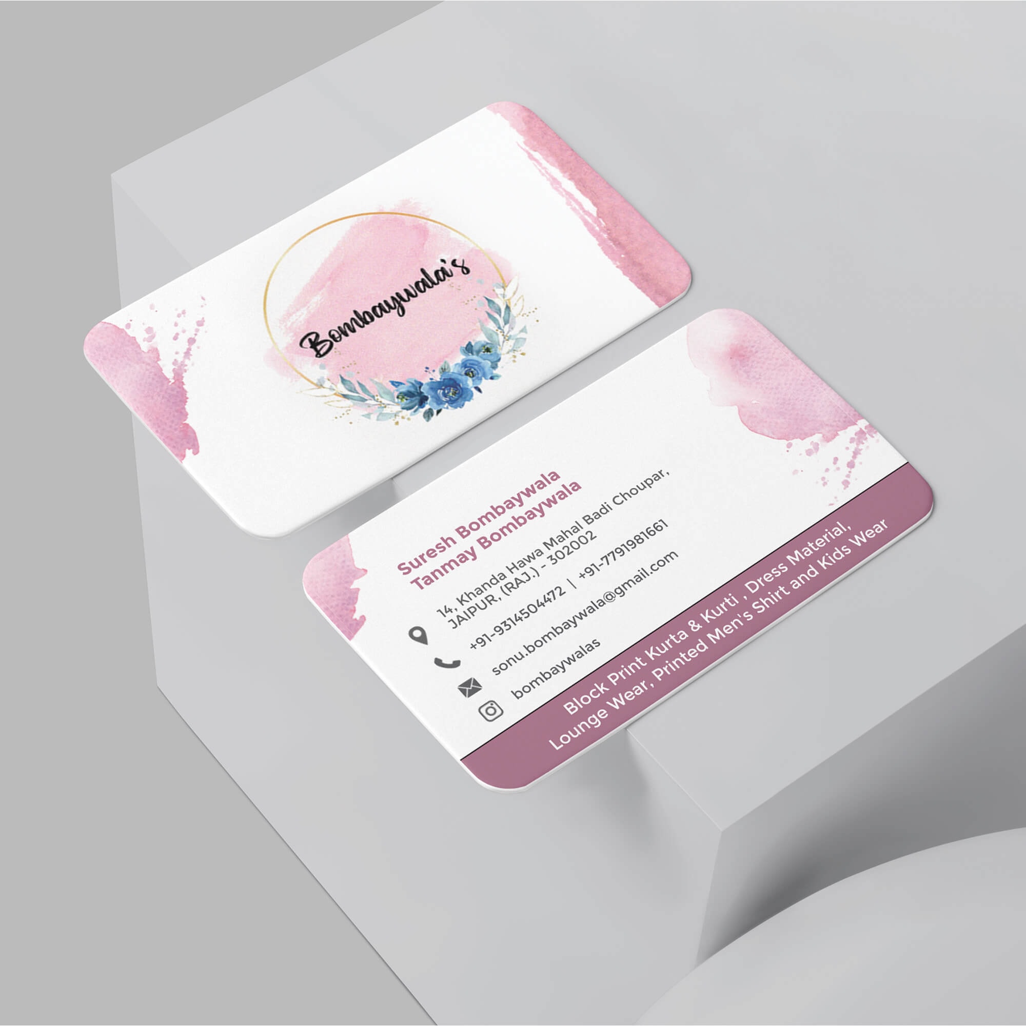 Rounded Corner Business Card - alternate view