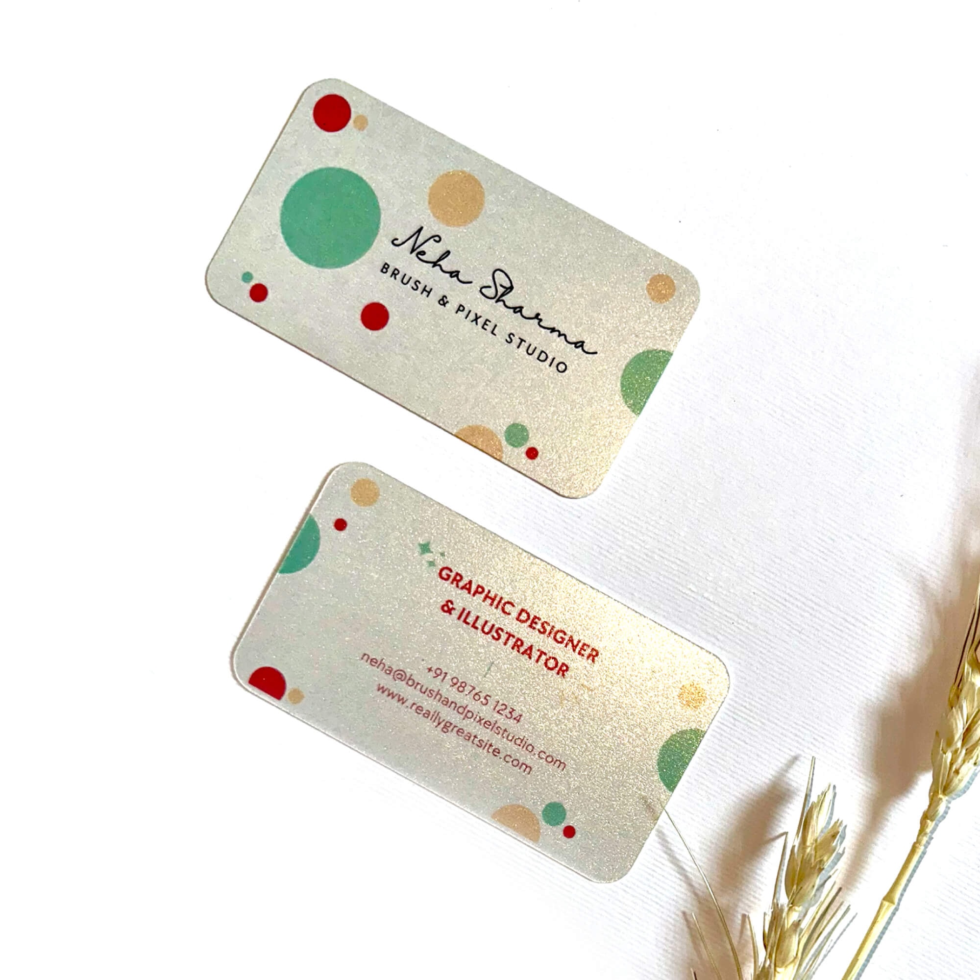 Pearl Shine Business Card - alternate view