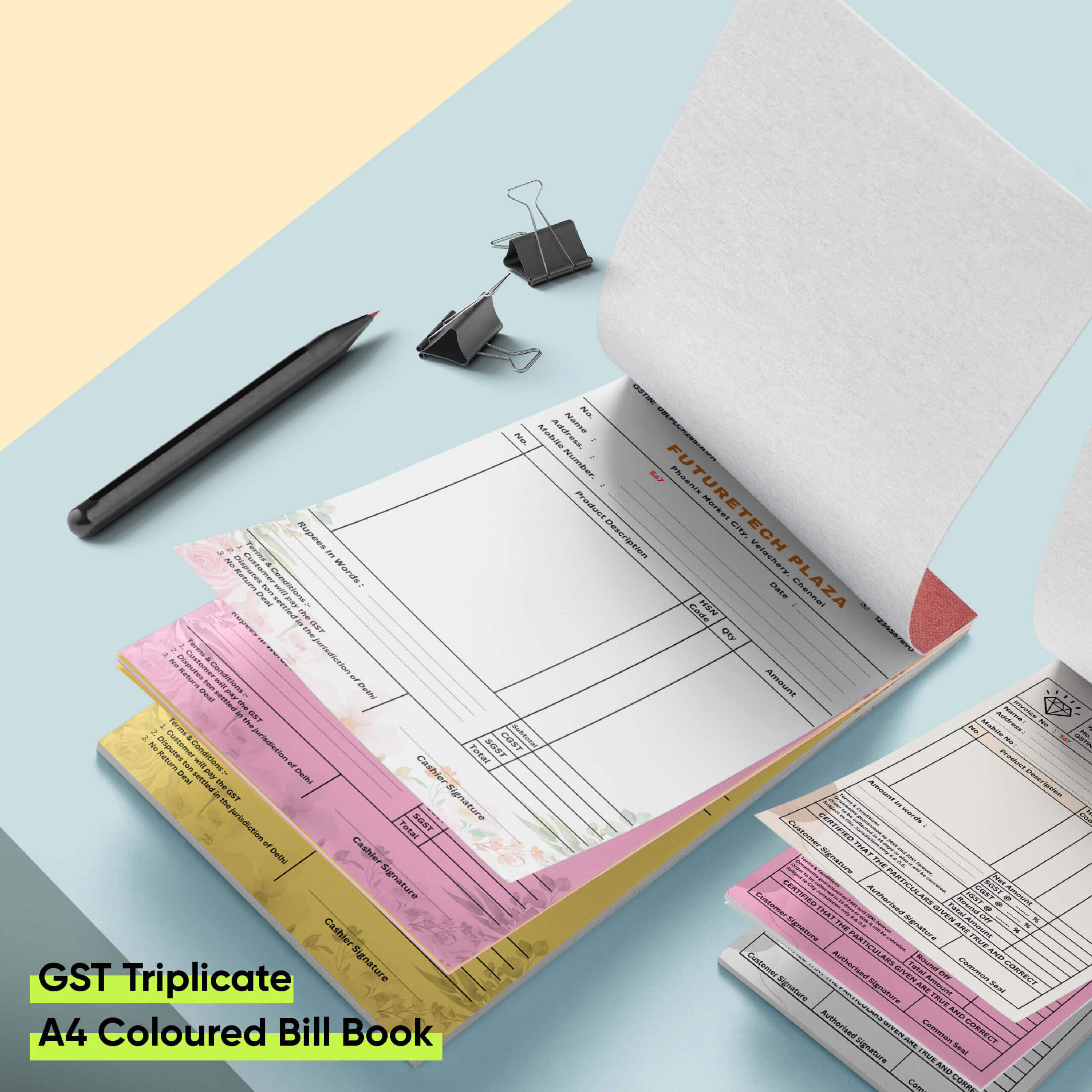 GST Bill Book - alternate view