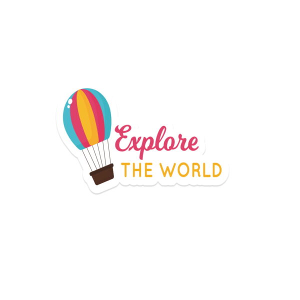 Explore the World sticker.
