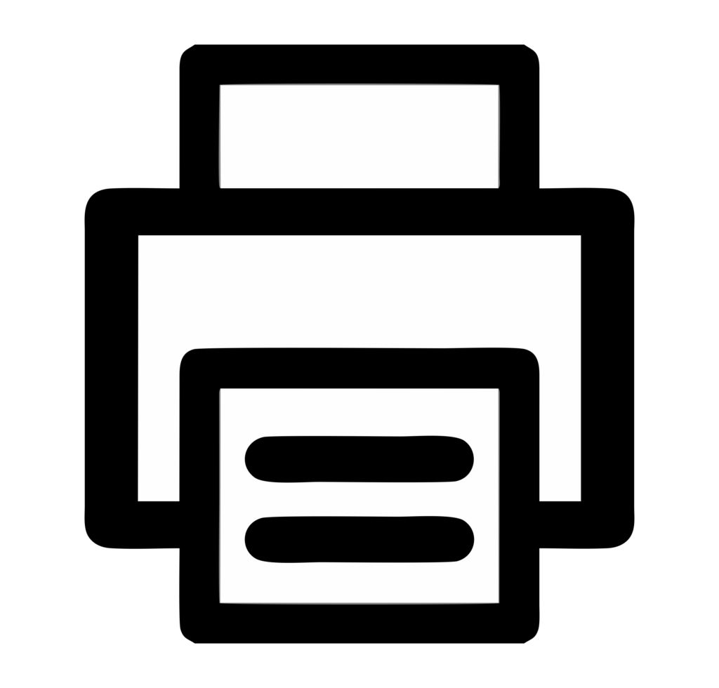 Black digital printing icon