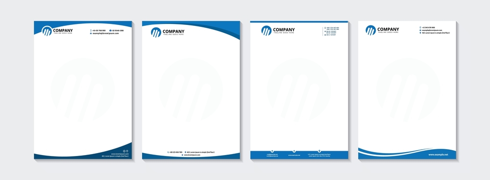 corporate modern letterhead design bundle